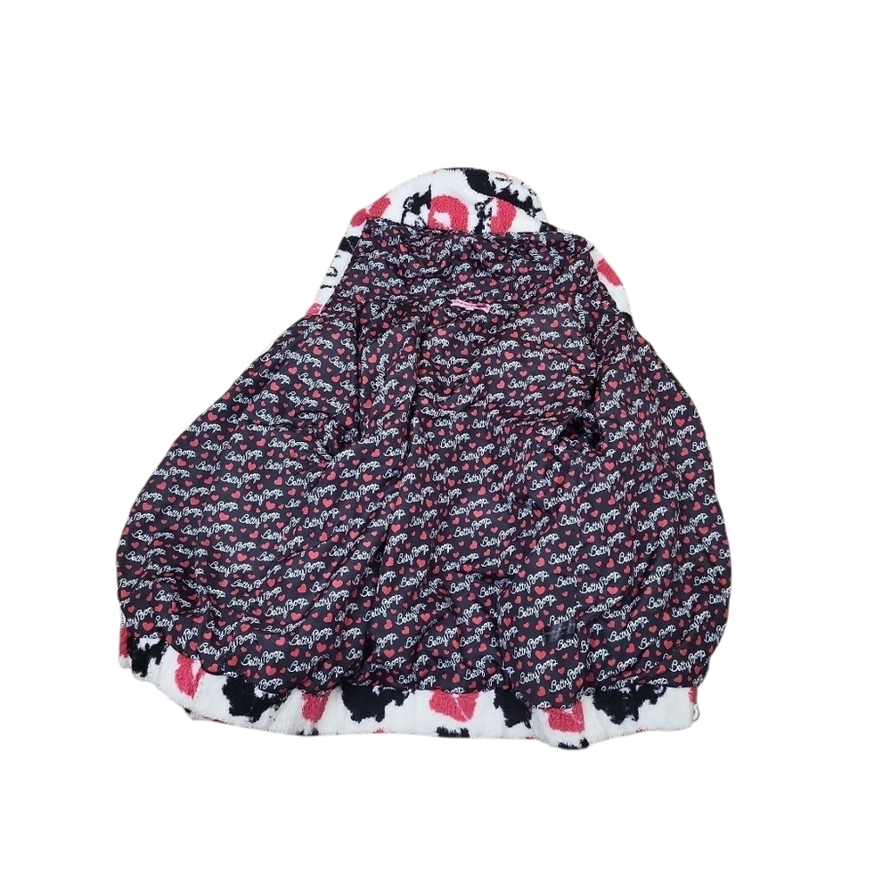 Dolls Kill X Betty Boop Boop-A-Licious Hooded Sherpa Jacket View 3